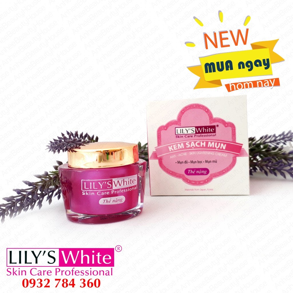 [HCM]Kem Mụn LILY'S WHITE thể nặng 16gr ( mụn bọc mụn đỏ mụn mủ )