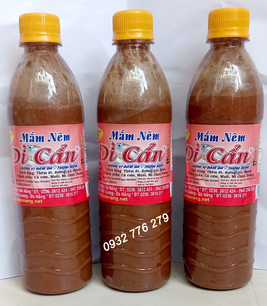 Mắm nêm DÌ Cần - Đặc sản Đà Nẵng - chai 500ml