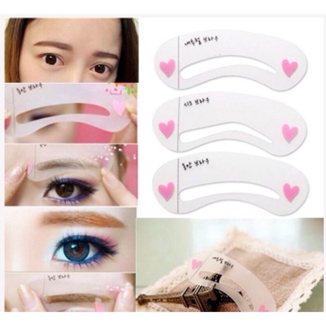 Set 3 khuôn kẻ lông mày