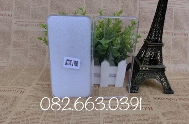 Ốp lưng vsmart active 1+ dẻo cao cấp - màu trong - màu đen