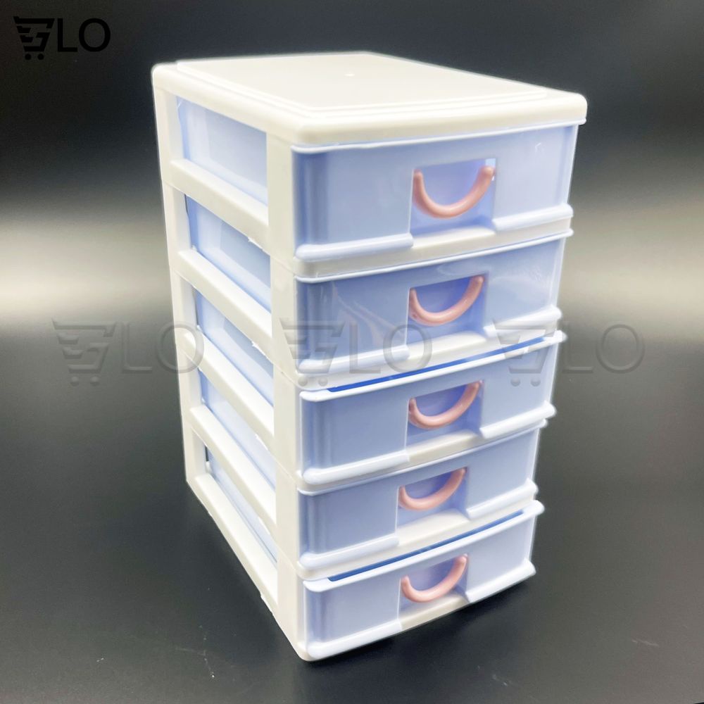 Kệ đựng mỹ phẩm đồ trang điểm trang sức 4 tầng, 5 tầng ngăn kéo tiện dụng