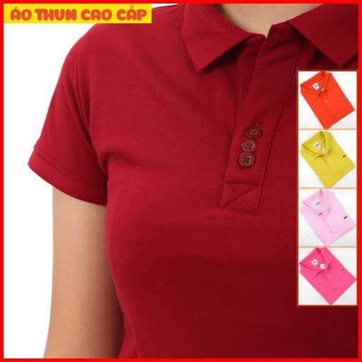 [HCM]Áo thun cá sấu Nữ Cao Cấp Cotton co giãn 4 chiều