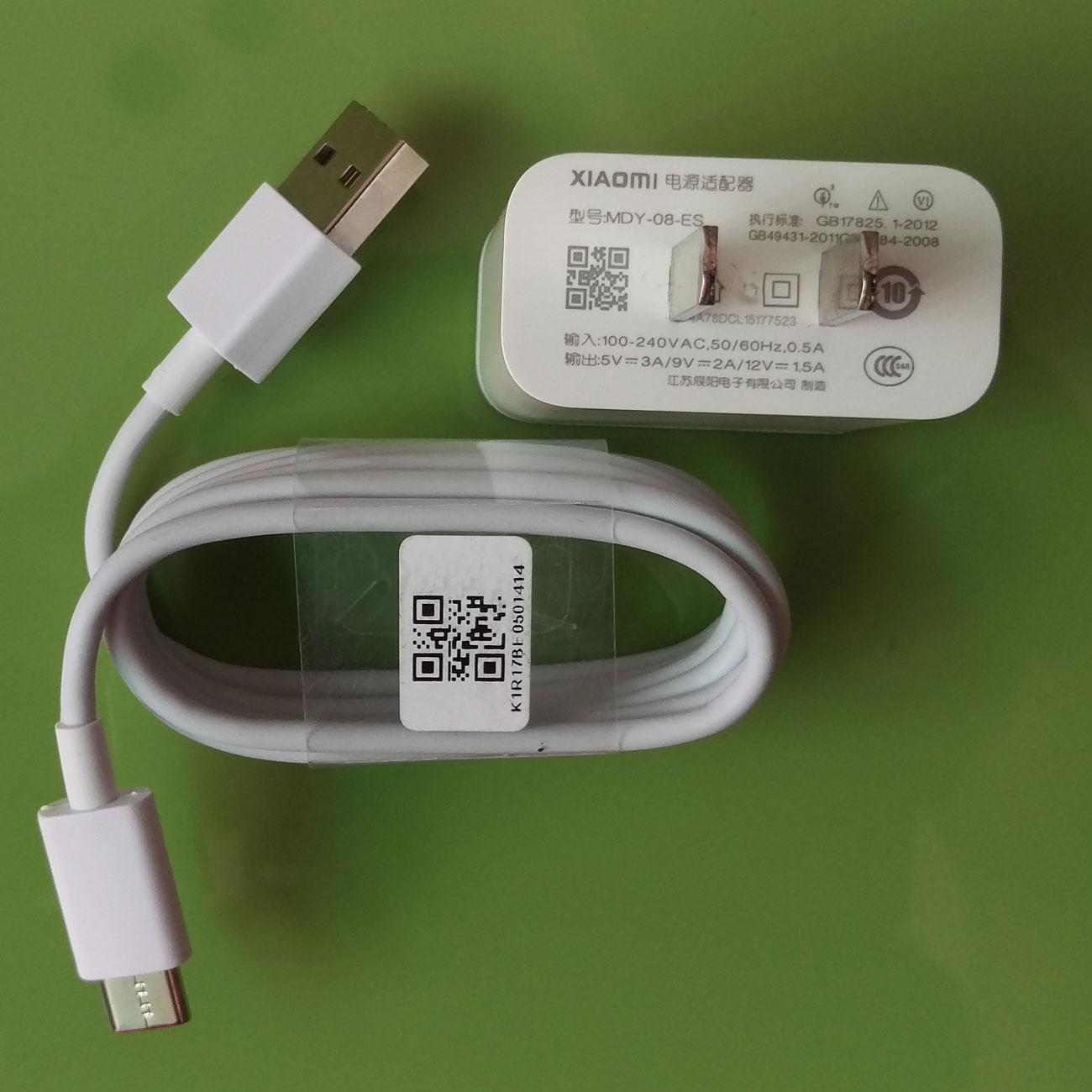 [HCM]Bộ củ sạc nhanh XIAOMI 3A + Cáp Type-C [Màu Trắng]