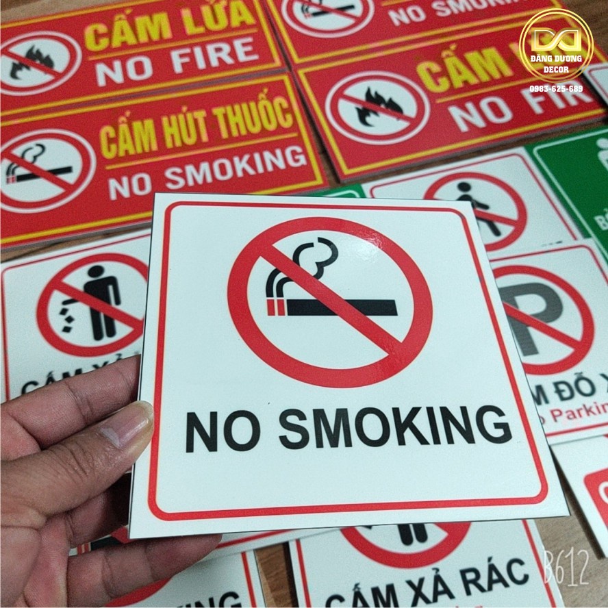 Biển cấm hút thuốc lá - No Smoking