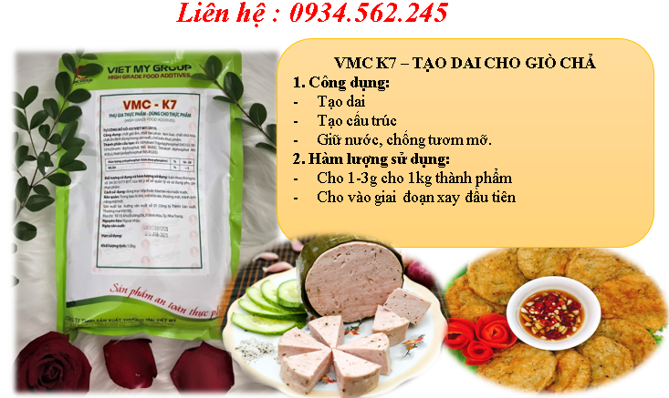 [ GIÁ RẺ ] - Phụ gia làm giò chả thơm ngon - VMC K7
