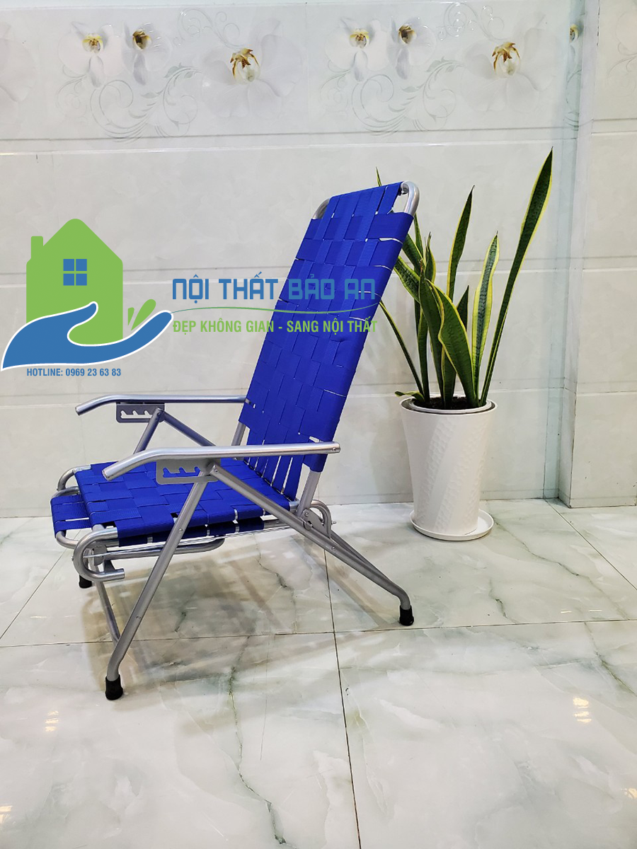 Ghế xếp inox mini dây đan BẢO AN-GX17