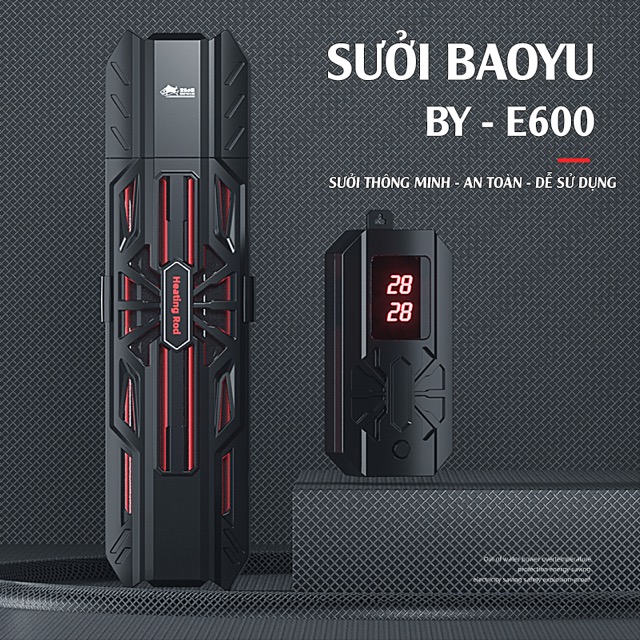 Thanh Sưởi Hồ Cá BAOYU BY E600 1000W (500L->1000L)