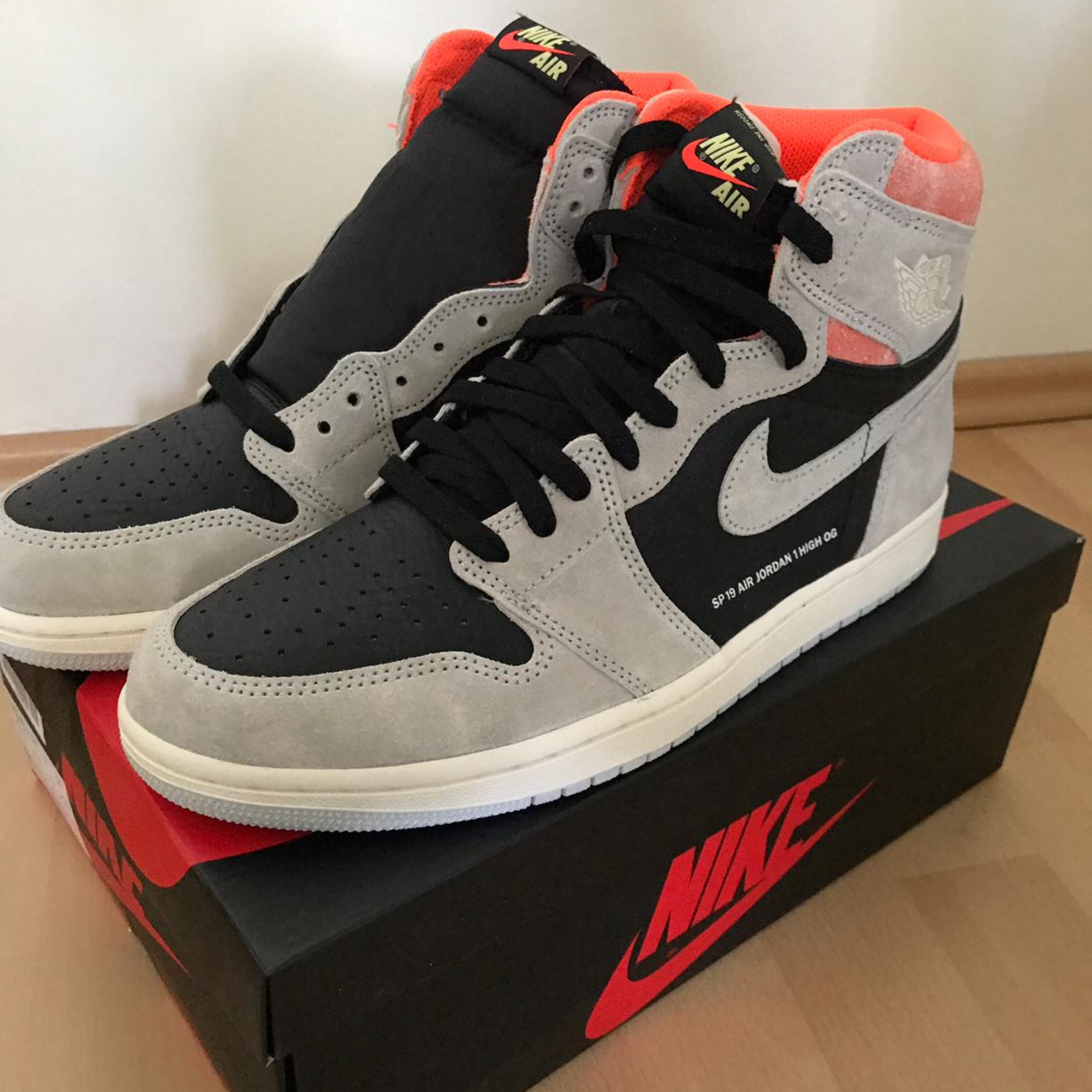 Giày Nam Nữ Sneaker J0rdan 1 Hyper Crimson ( Full box)