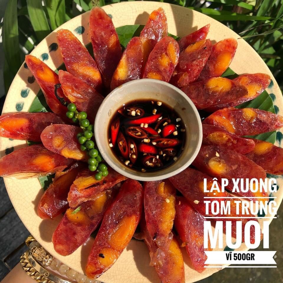 LẠP XƯỞNG TÔM TRỨNG MUỐI 500GR