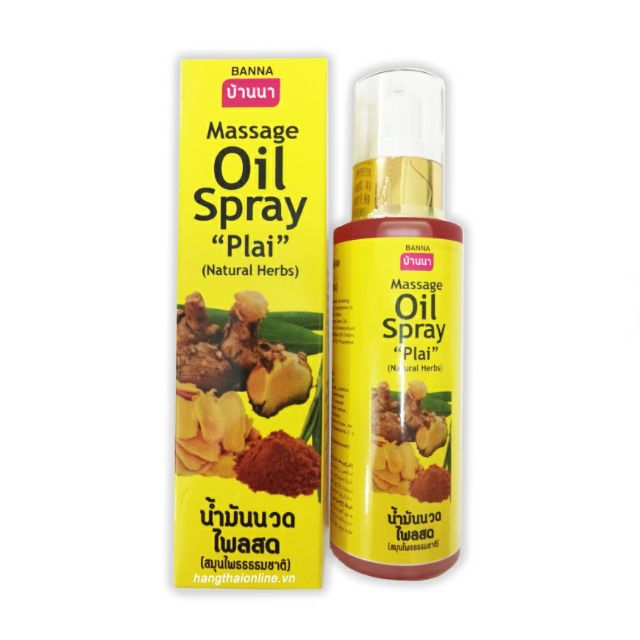 Dầu xoa bóp thảo dược plai gừng dạng xịt 85ml chính hãng - 6832