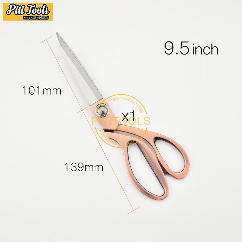 Mua Kéo cắt vải Kéo cắt may chuyên dụng kích thước 9.5-10.5 inch chất liệu bằng thép không gỉ nhiều màu nhiều size PITITOOLS PTS0005