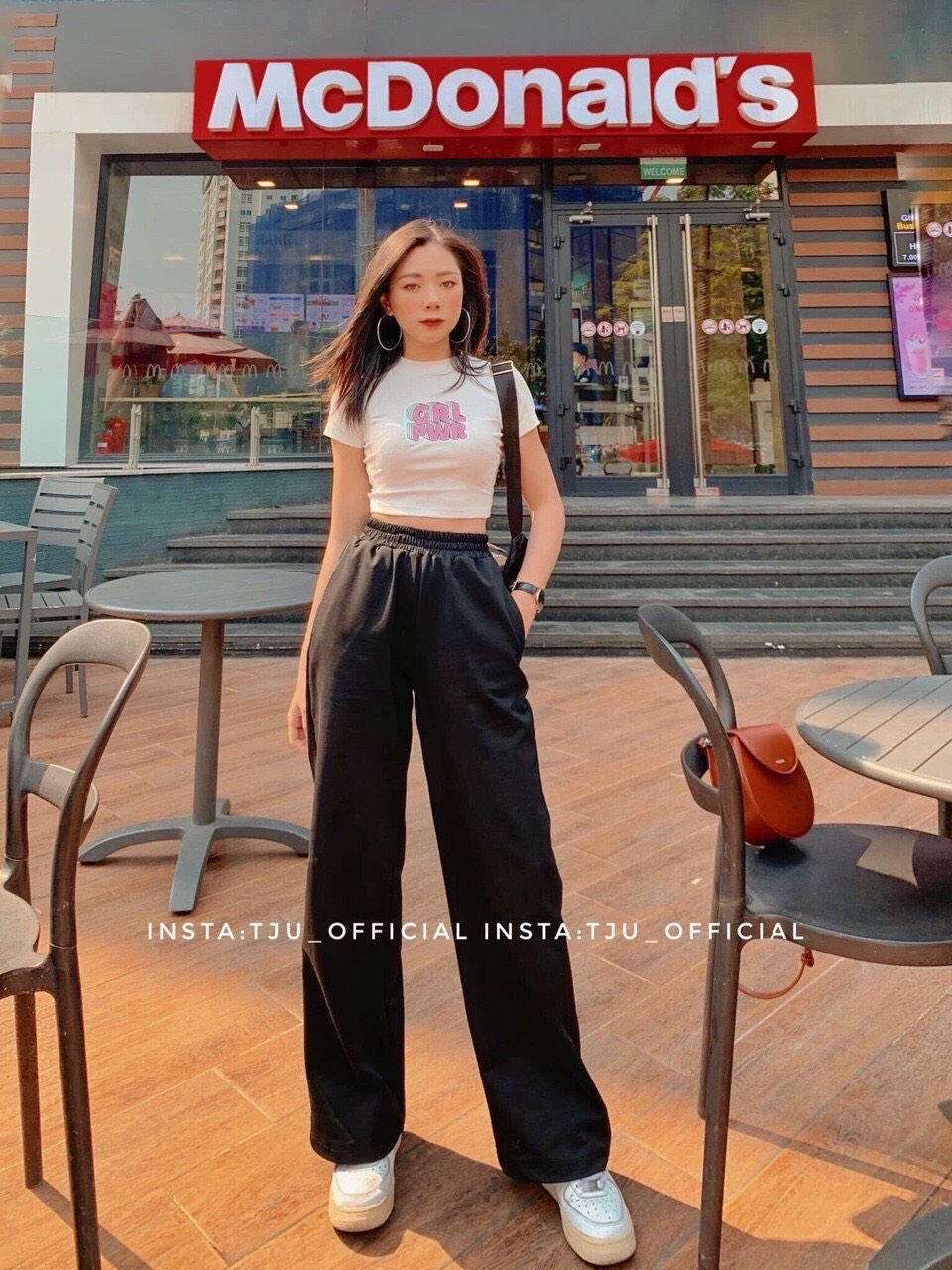Áo croptop thun borip in chữ hồng đáng yêu TTSA0827