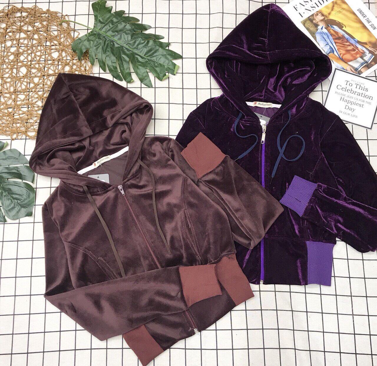 (HÌNH THẬT) ÁO KHOÁC NHUNG FORM LỬNG CỰC ĐẸP (BAO GIÁ-BAO VẢI- BAO CHẤT)