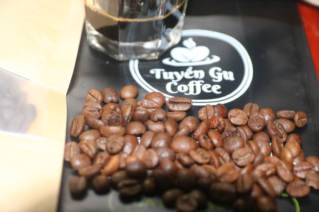 cà phê hạt robusta honey, rang mộc, pha phin hoặc pha máy
