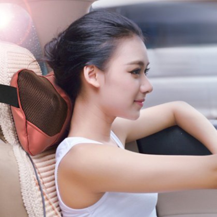 Gối massage hồng ngoại 8 bi