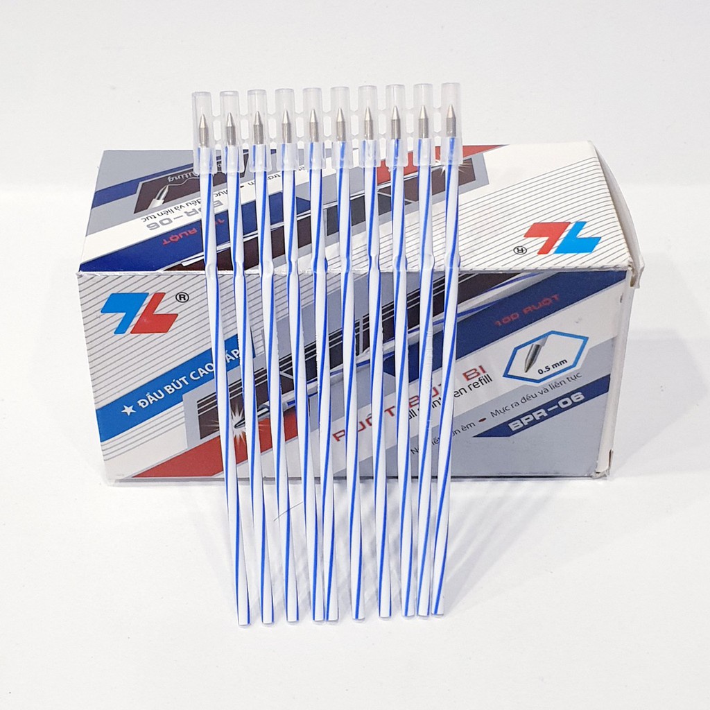 Ruột bút bi thiên long bpr-06 mực xanh