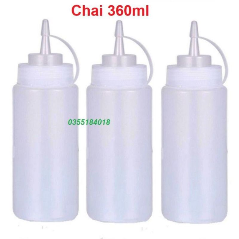 Bình bóp tương ớt Bình đựng sữa đặc, đường nước, siro