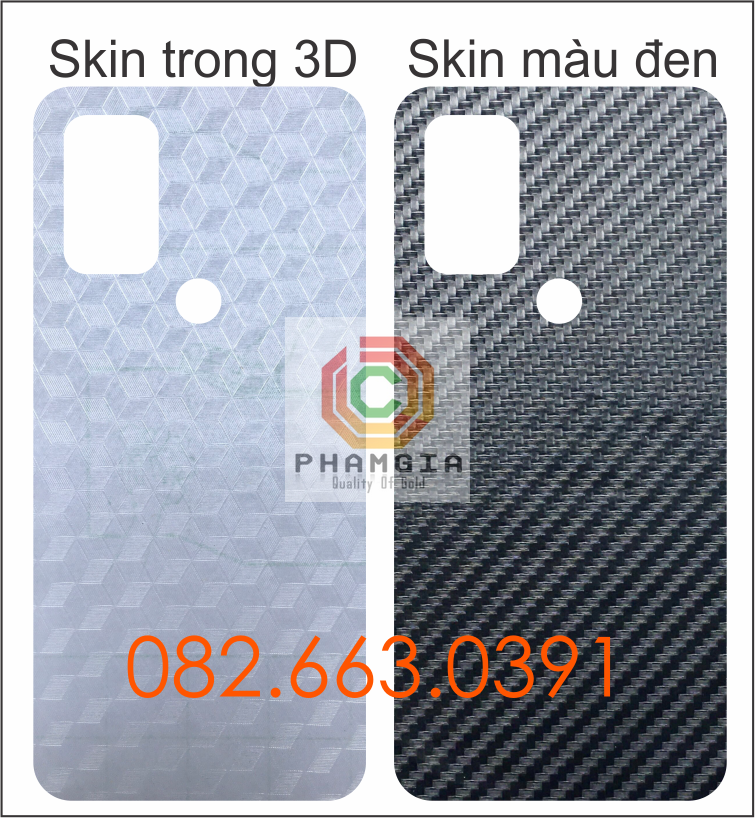 Miếng dán mặt lưng skin carbon Vsmart Star 5