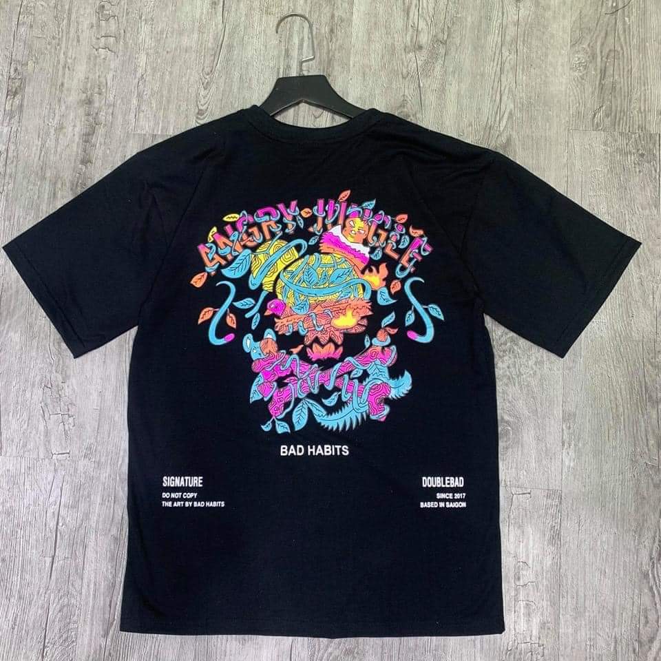 [YoloBoutique] ÁO THUN BAD HABITS JUNGLE UNISEX (ĐEN, TRẮNG)