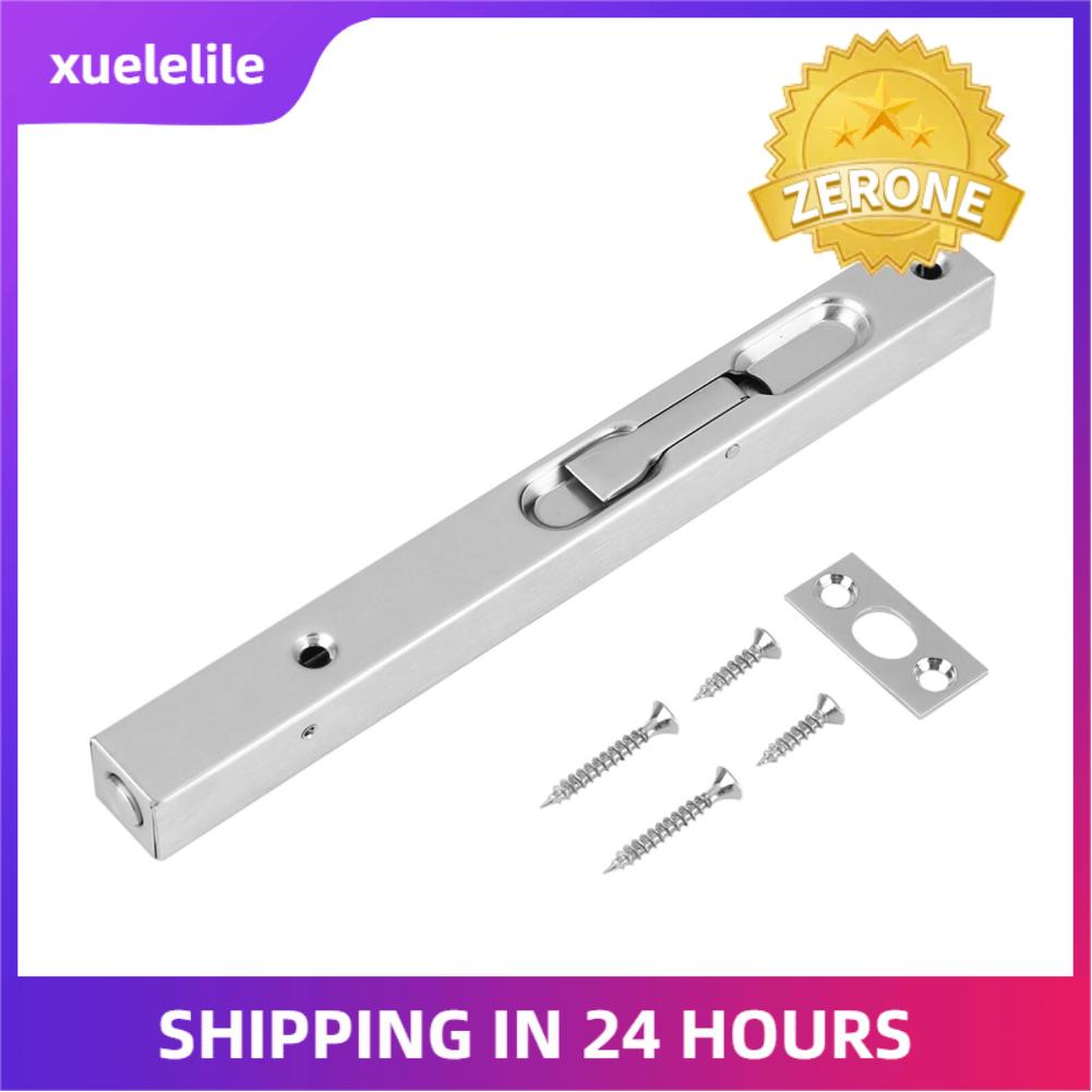 Home Gate Door Security Guard 304 Stainless Steel Flush Latch Slide Lock