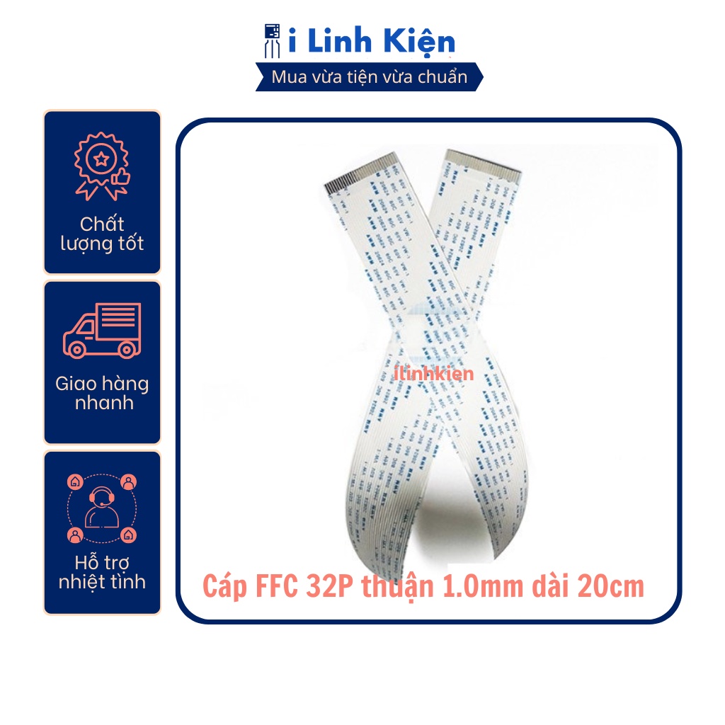 Cáp ffc 32p thuận 1.0mm dài 20cm loại 1