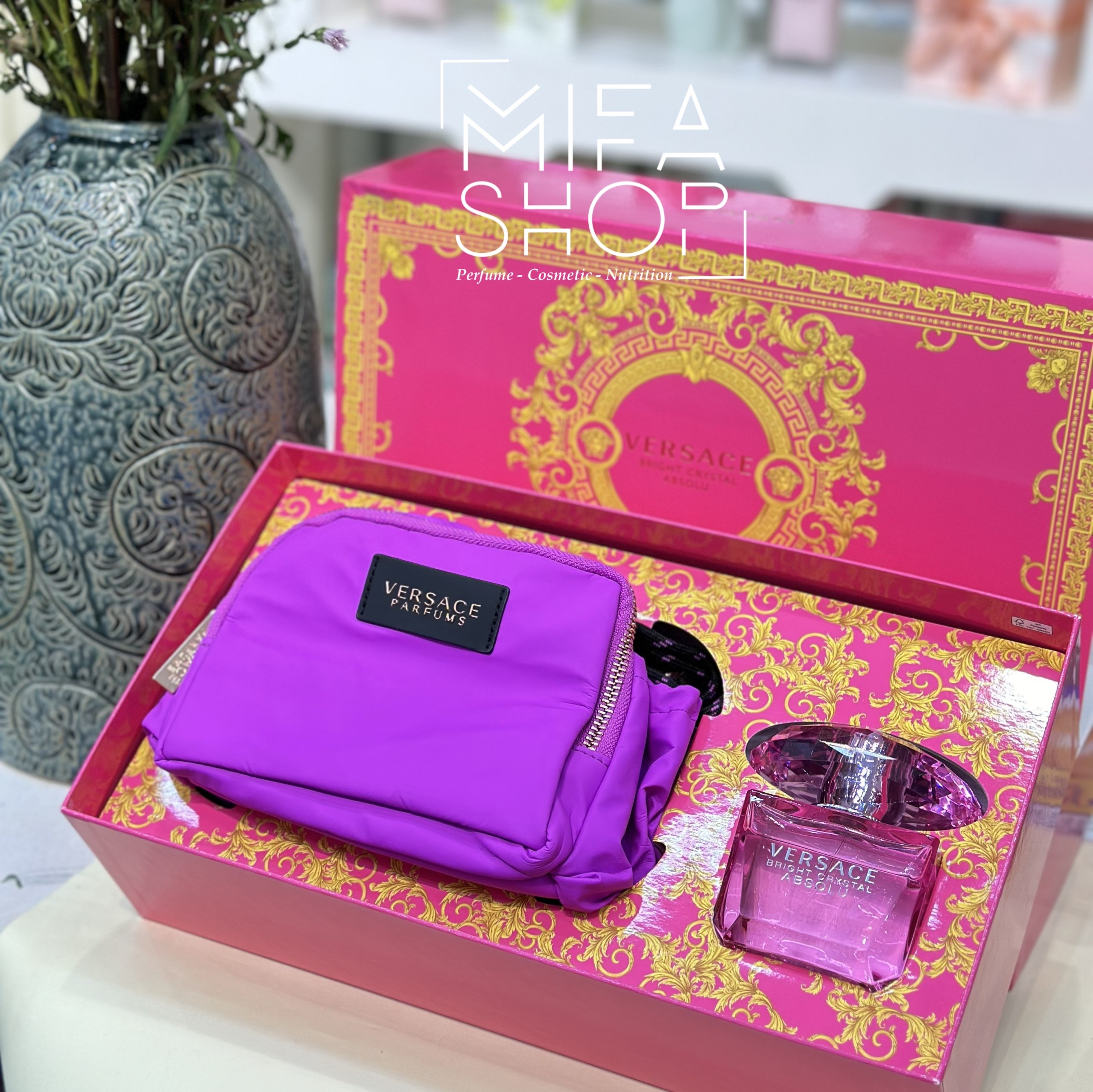 Giftset Nước Hoa Versace Bright Crystal Absolu EDP