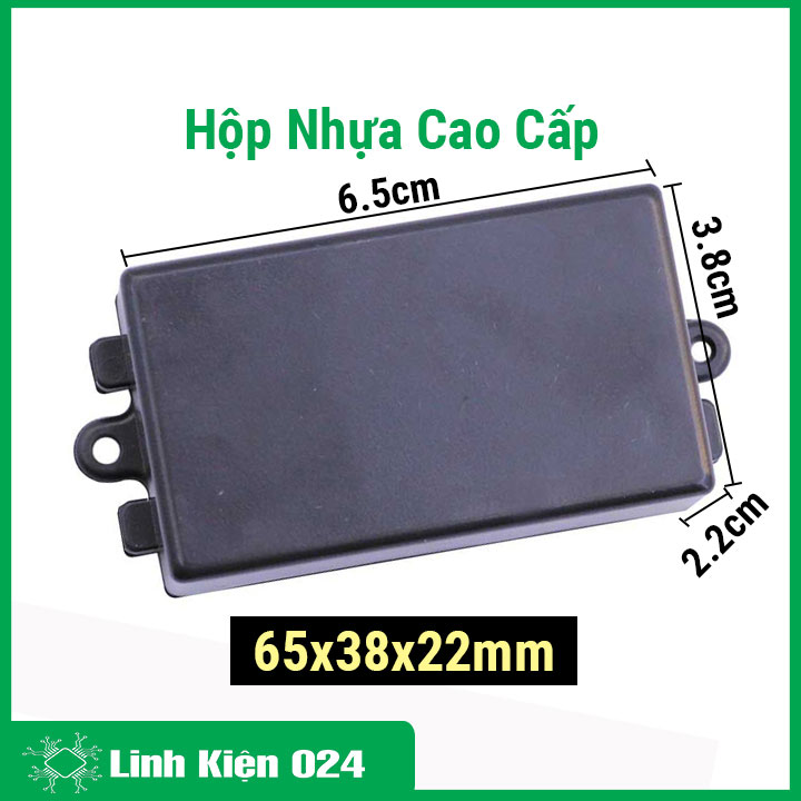 Hộp nhựa điện tử 65x38x22mm nhựa ABS chịu va đập tốt giúp bảo vệ bảng mạch kỹ thuật