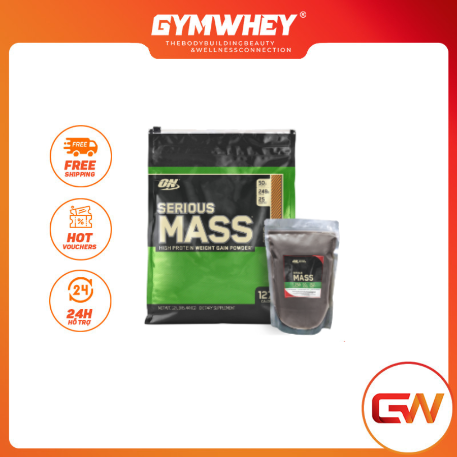 GW SAMPLE Sữa Dinh Dưỡng Tăng Cân Cho Người Gầy Serious Mass Của On - TÚI CHIẾT 100 GRAM VÀ 900GRAM