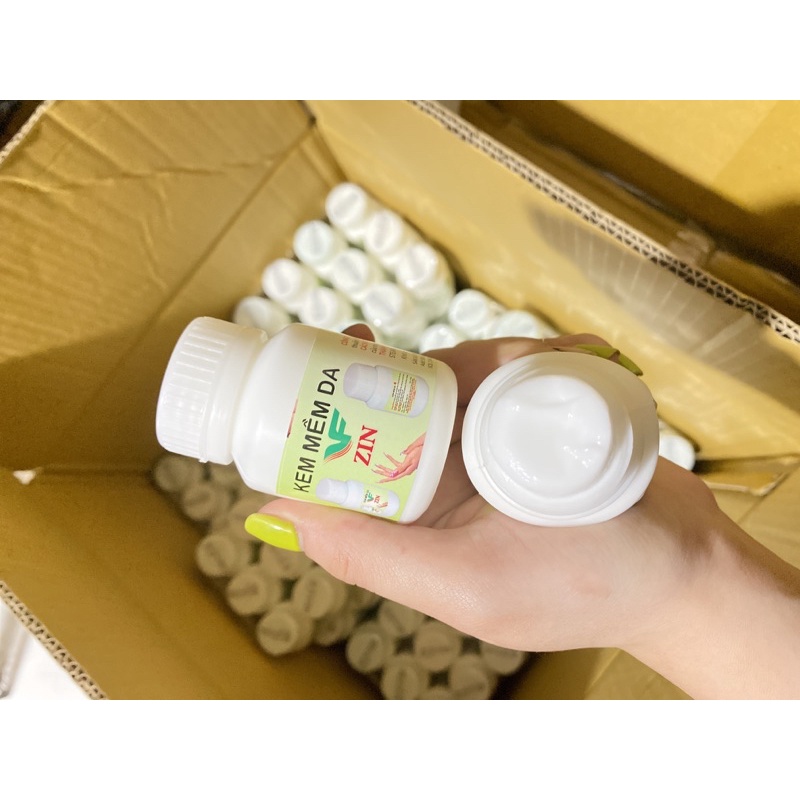 hủ kem Mềm da nắp trắng Zin