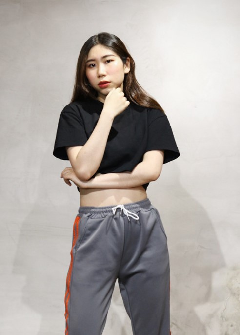 [HCM]Áo thun nữ croptop màu đen thời trang teen