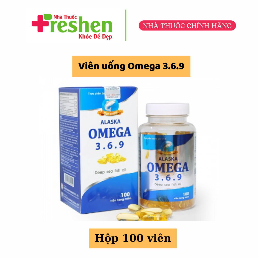 Dầu cá Alaska Omega 3.6.9 - Giúp bổ não bổ mắt đẹp da tăng cường thị lực sáng mắt