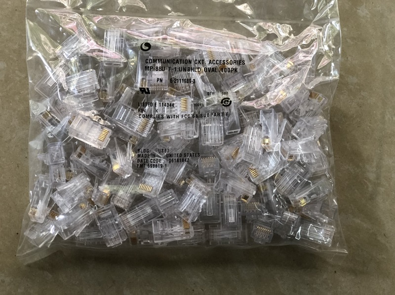 Đầu bấm Hạt mạng CAT6 SOLE Chân đồng Commscope cao cấp