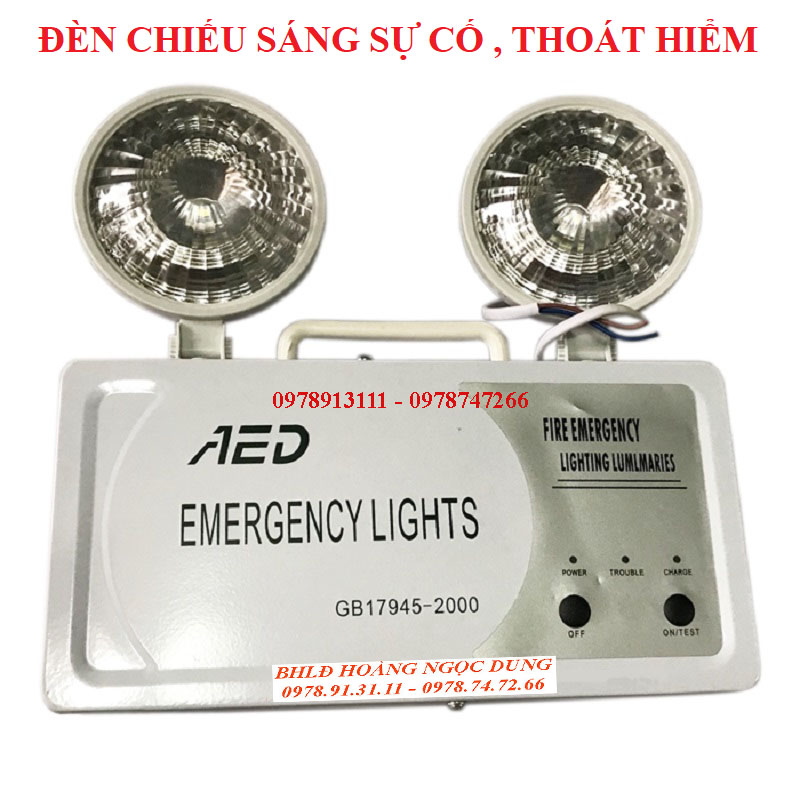 Emergency light, fire protection rescue light. Emergency lighting fault lamp