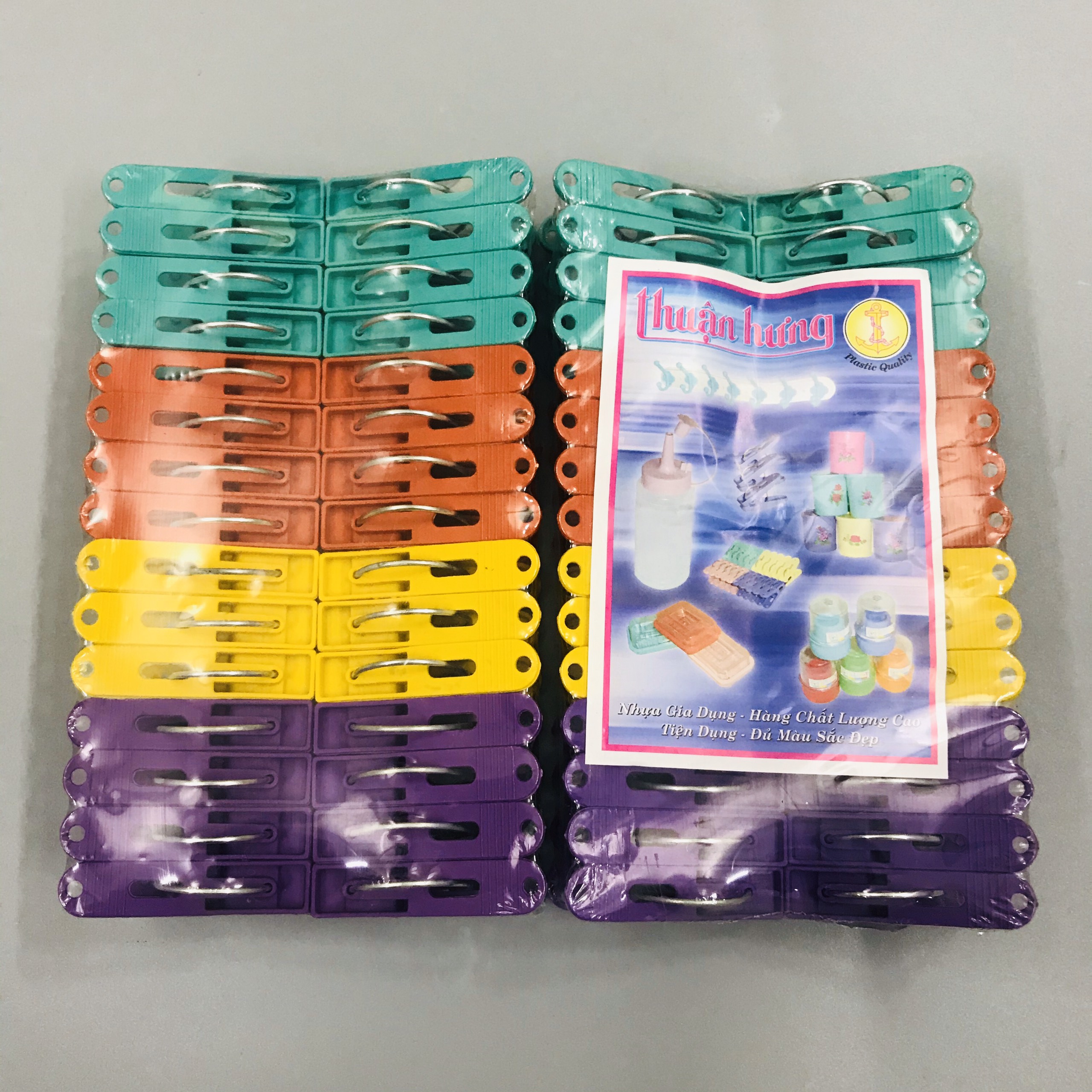 Bộ 30 móc kẹp quần áo ( nhiều màu )