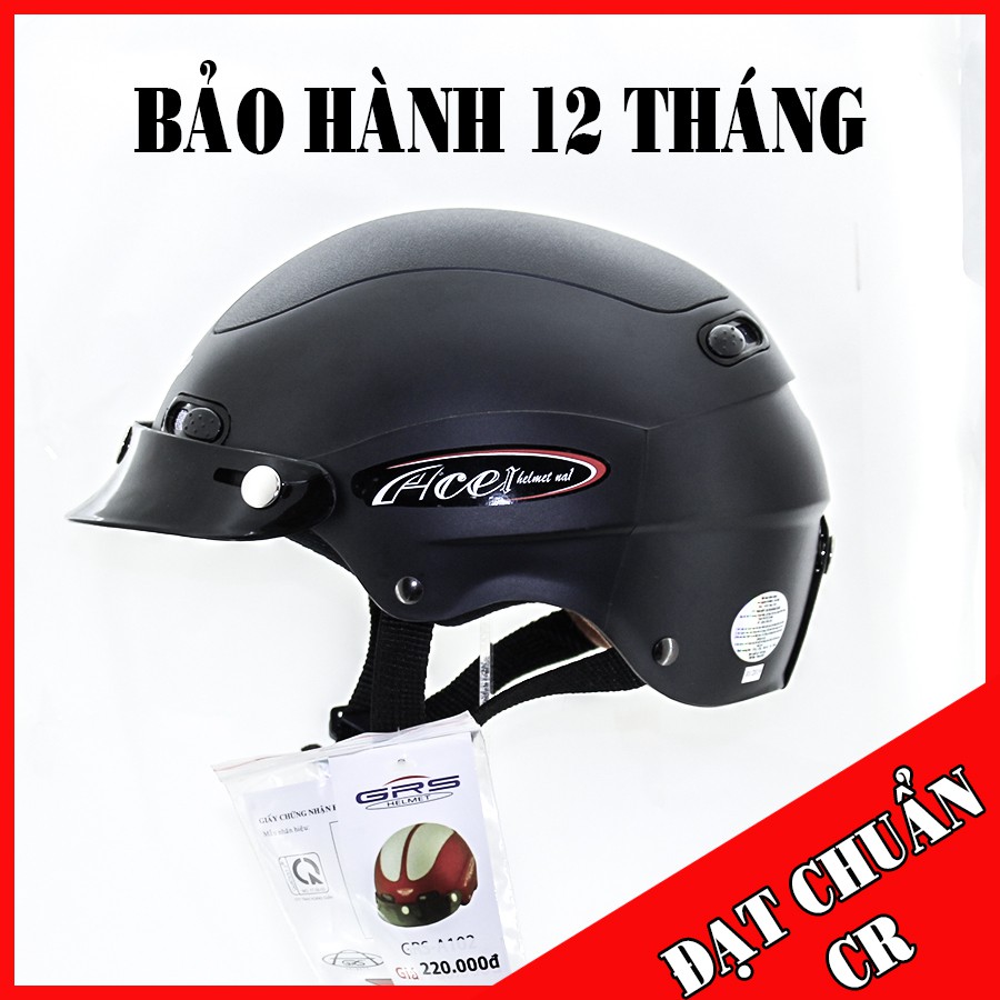 Nón Bảo Hiểm 1/2 Grs A102- Đủ Màu