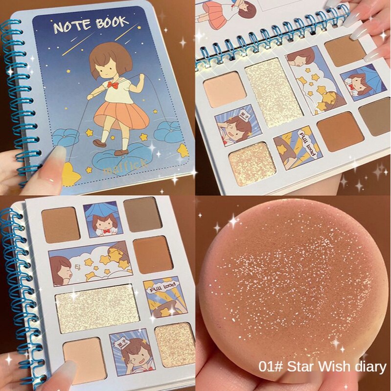Bảng phấn mắt 6 màu cuốn sách cute