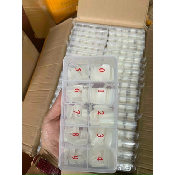 Móng úp chân dài hộp 500 móng đủ size