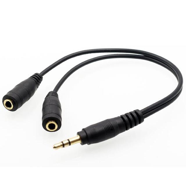 Cheap 3.5 Standard Speaker Jack Splitter Cable from 1 to 2