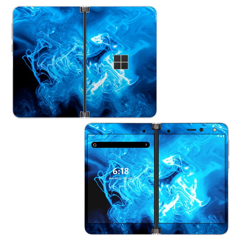 Skin decal dán Surface Duo mẫu Blue Quantum Waves (đã cắt sẵn, dễ dán)