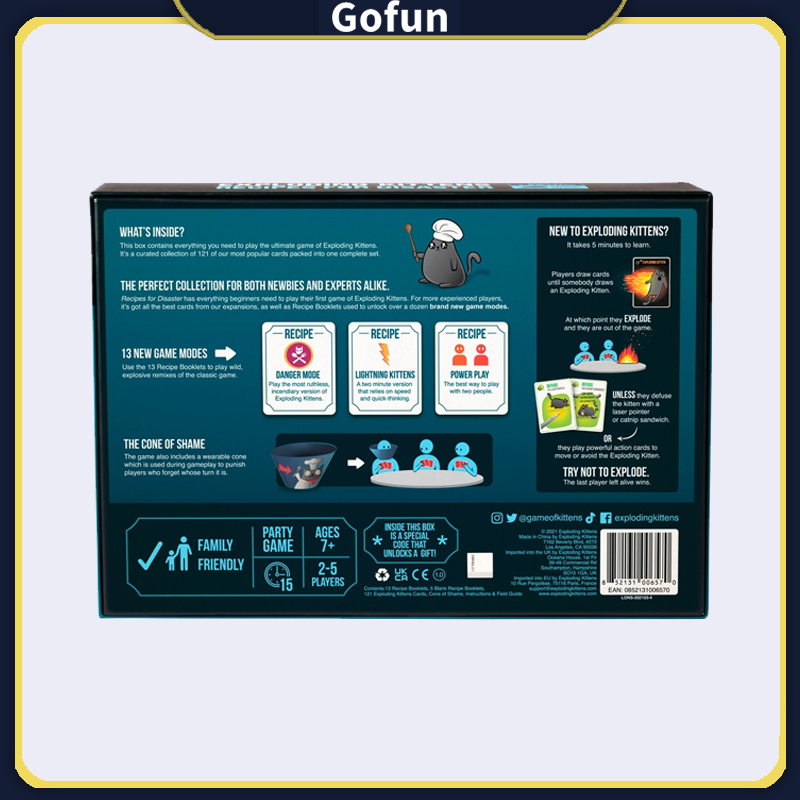 Exploding Kittens Recipes for Disaster Board Game - Trò chơi Bộ Bài