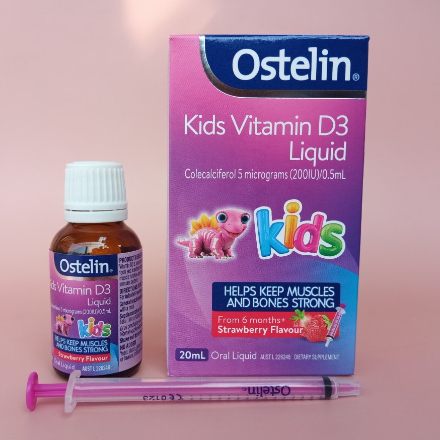 Ostelin Kids Vitamin D3 Liquid 20ml - Hàng Úc