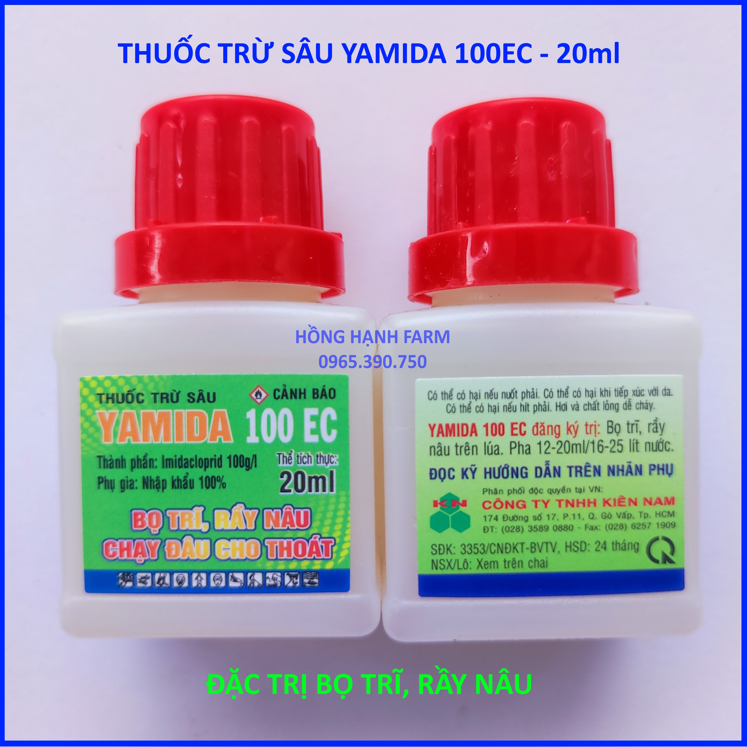 Thuốc trừ sâu yamida 100ec - trừ bọ trĩ , rầy nâu chai 20ml