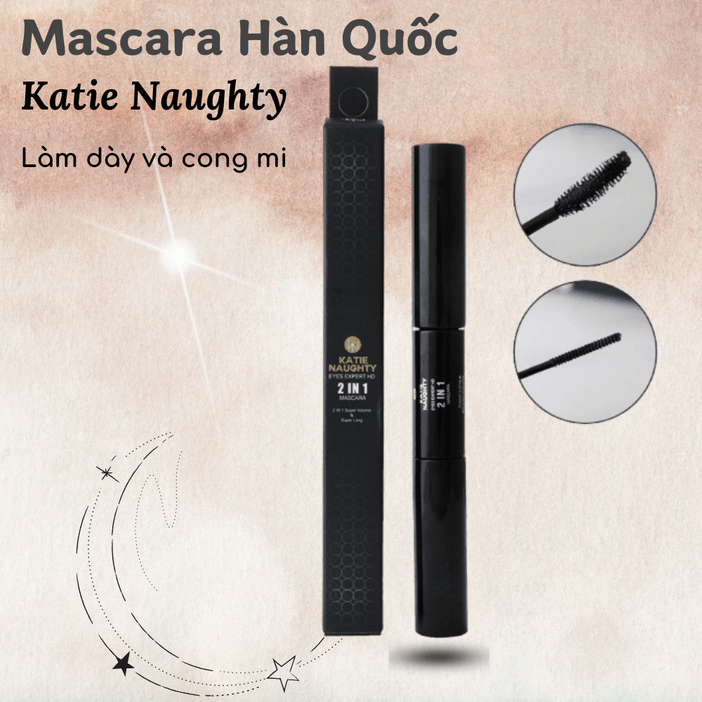 Thanh lý xả kho - mascara dày và dài mi hàn quốc mascara katie naughty 12g