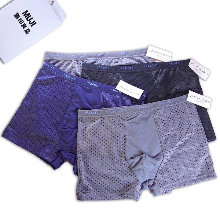( tặng 1 đôi tất thông hơi ) set 5 Quần sịp đùi  nam thông hơi