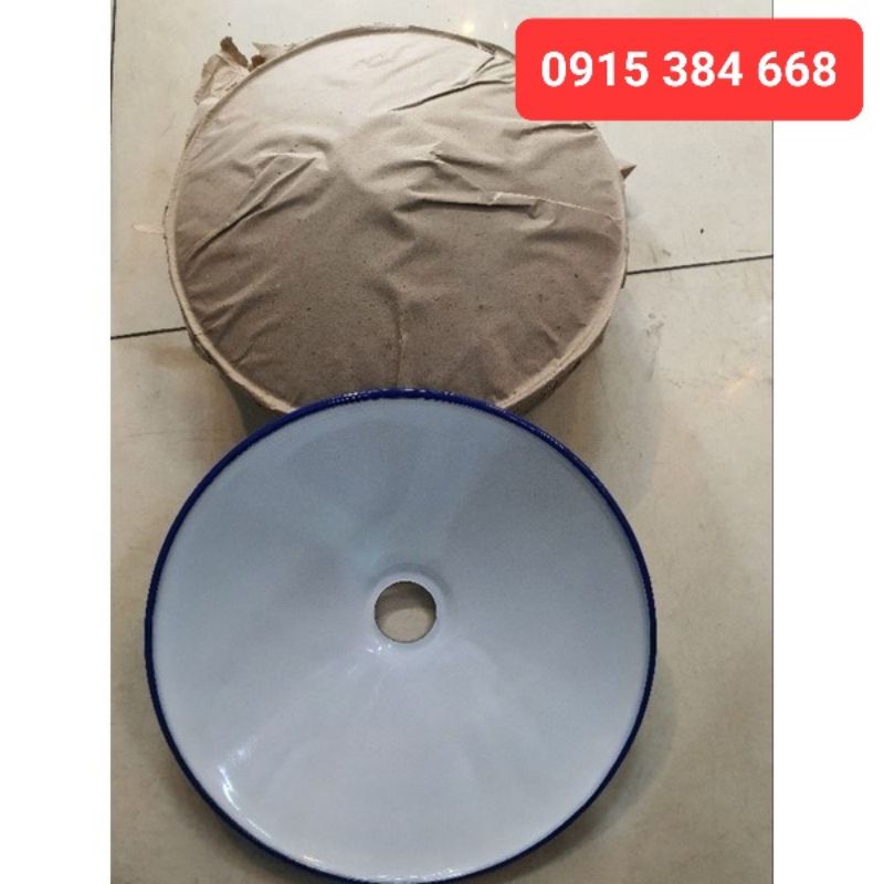 Chao đèn thả tráng men theo phong cách cổ điển (kèm đui E27, kèm dây thả+đui E27+đế bắt trần)