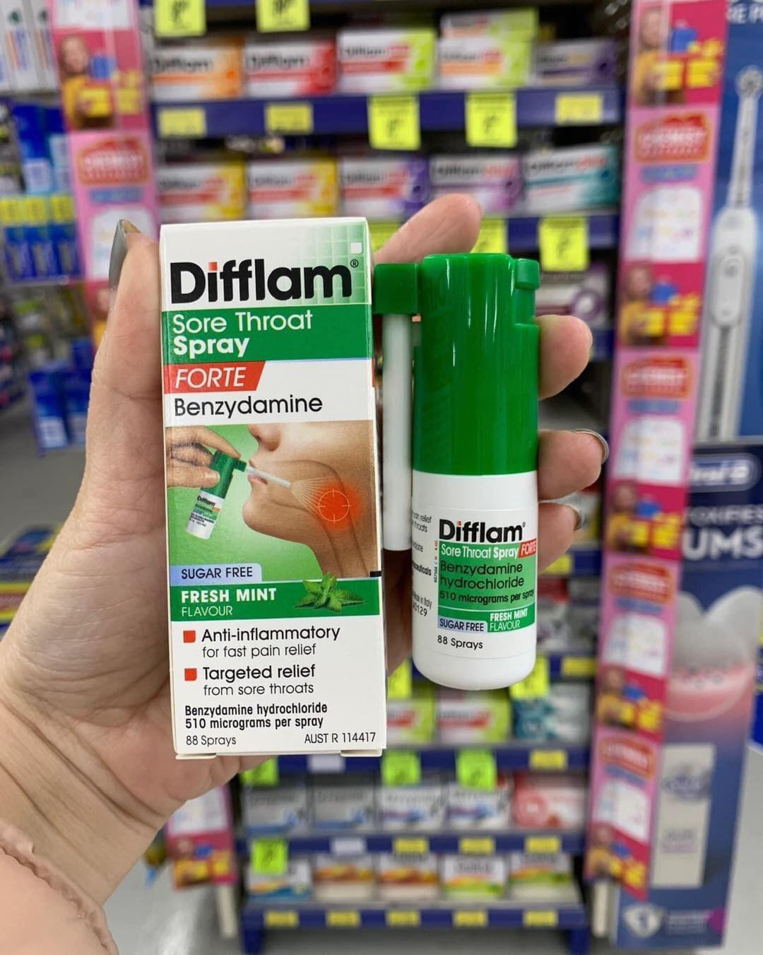 Xịt họng Difflam Anti-inflammatory Throat Spray 30ml
