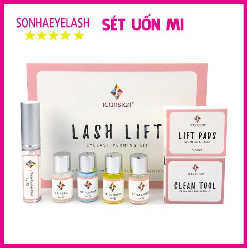 Sét uốn mi collagen 3d 6d, sét uốn mi lash lift hàn quốc, dụng cụ mi sơn hà