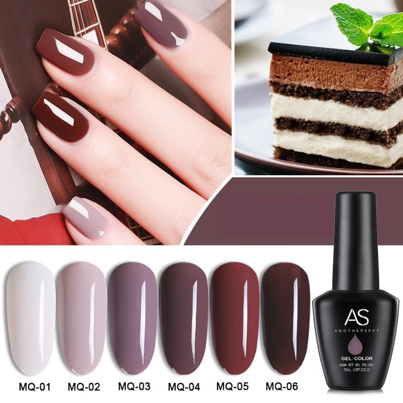 [HCM]Sơn gel AS - màu nâu xám mã MQ