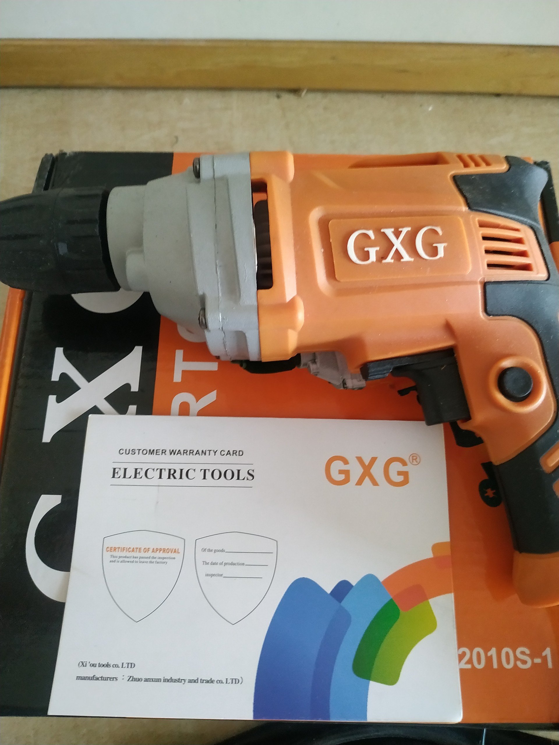 Máy khoan điện GXG 10ly, công suất 490W
