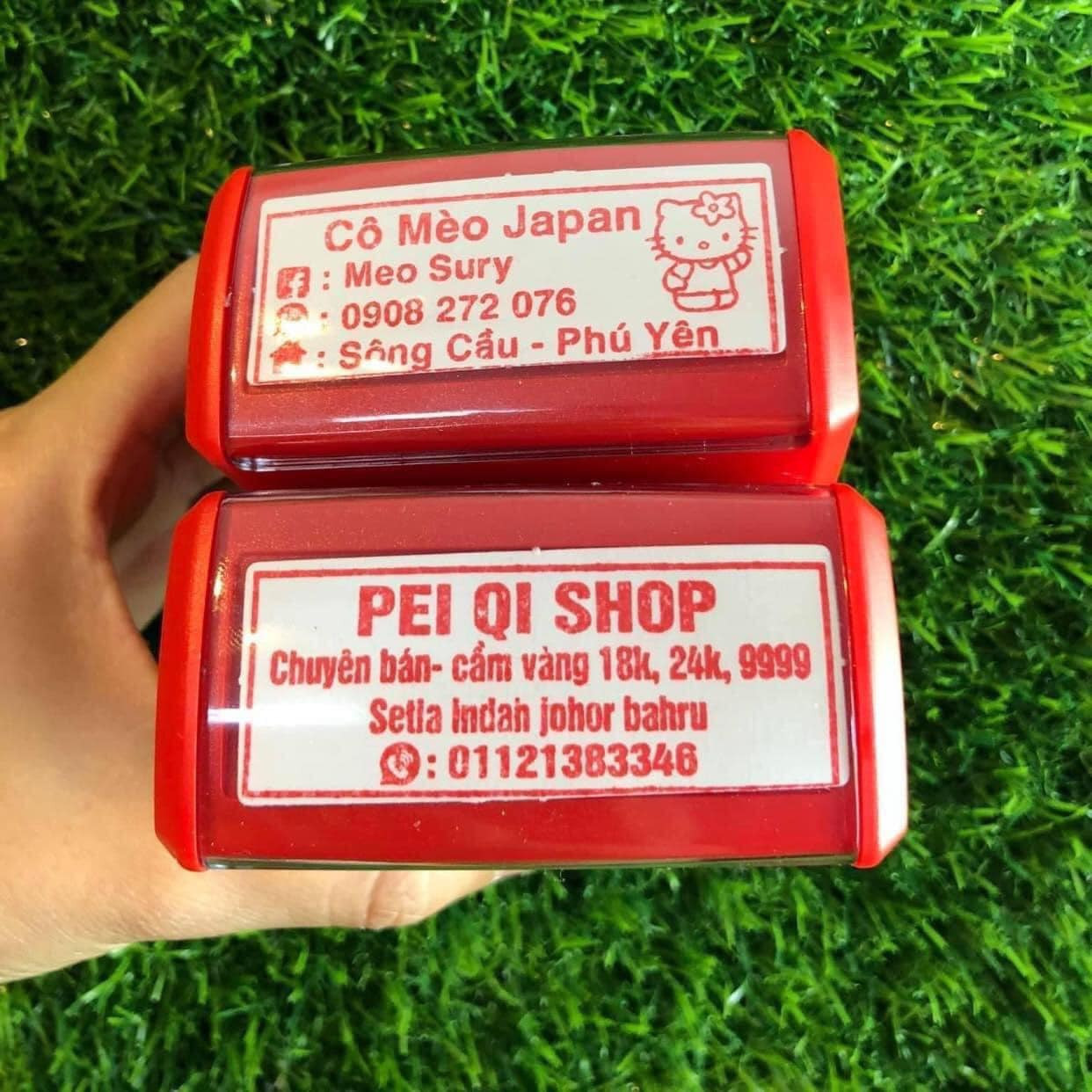 Khắc dấu tên 3 dòng ngắn gọn, 2-3dòng 4-5 chữ, tên kèm 2 số dt,… theo yêu cầu